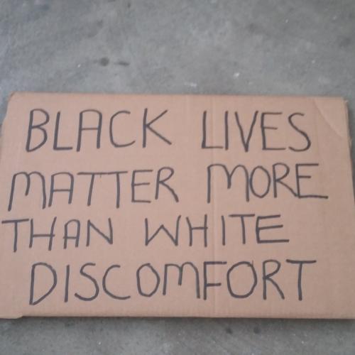 Black Lives Matter More than White discomfort