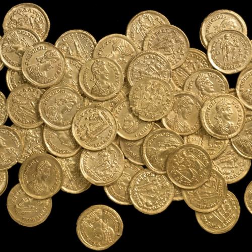 A Collection Of Gold Coins Found In A Village Near St Albans Called Sandridge