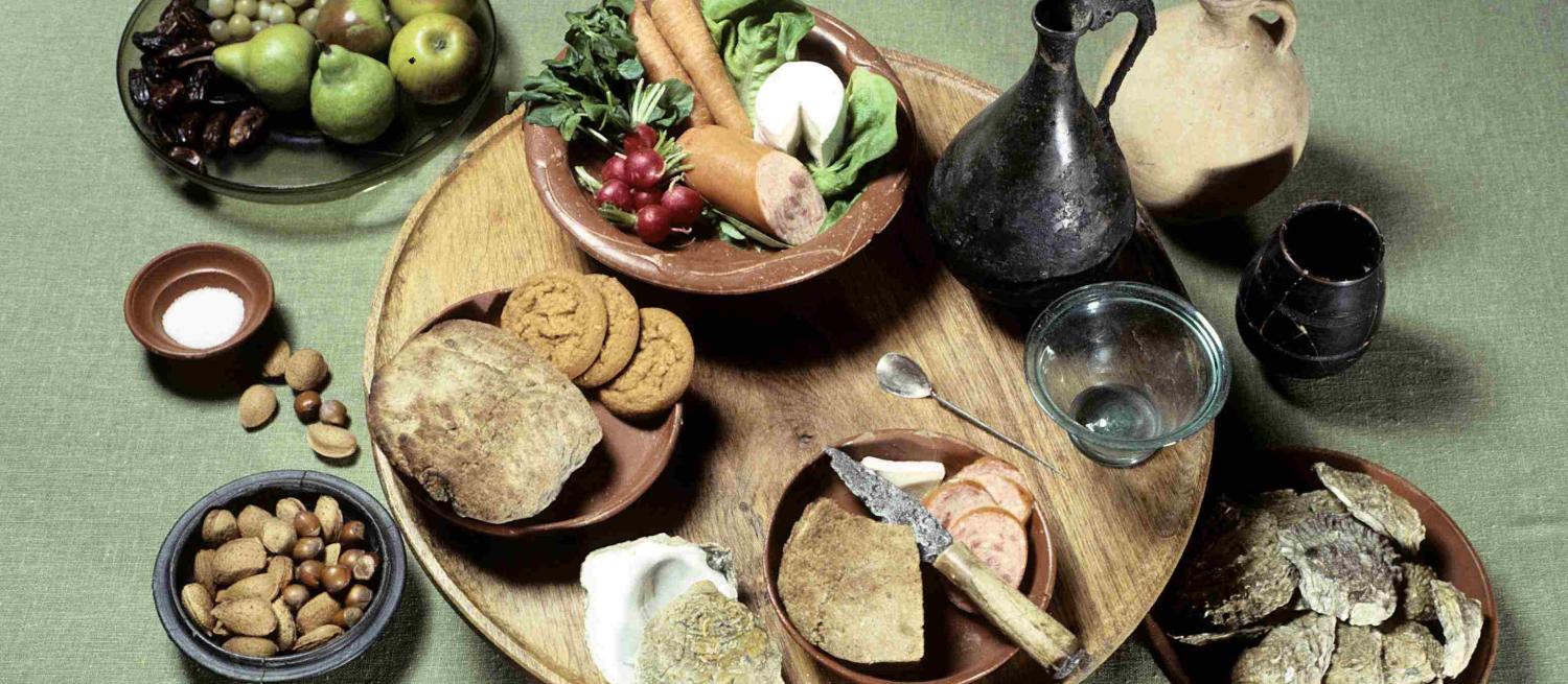 Image of Roman Food on Table