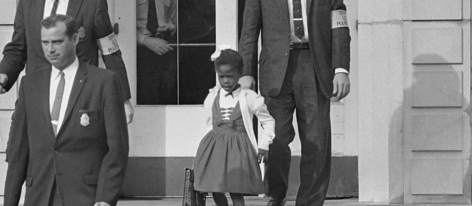 Ruby Bridges escorted out of school