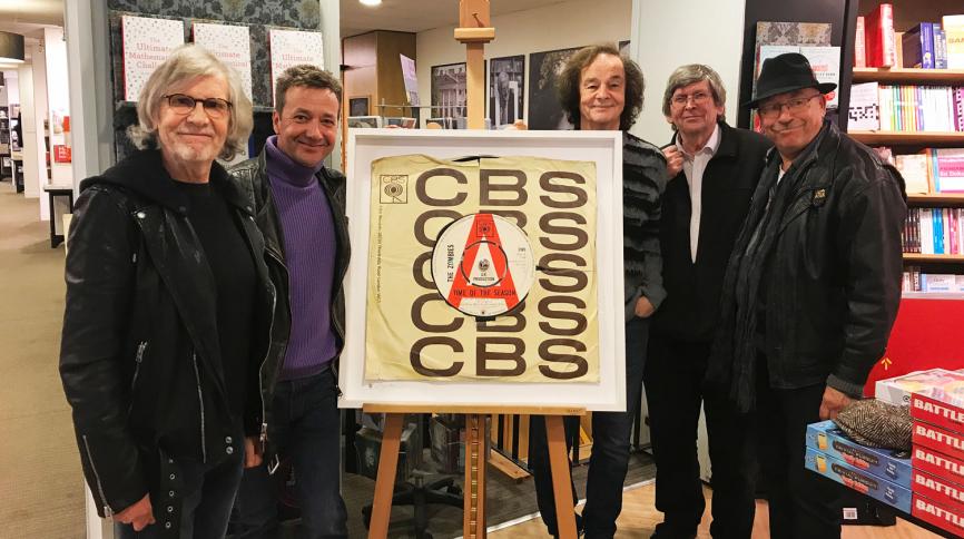 From left to right: Rod Argent, Morgan Howell, Colin Blunstone, Chris White and Hugh Grundy