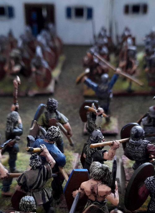 model Roman soldiers