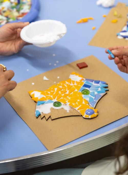 fox mosaic making