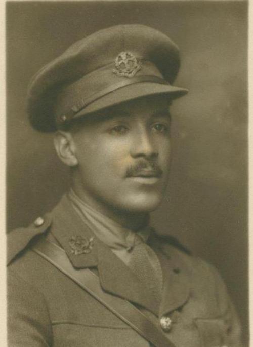 Walter Tull in WW1 army uniform